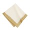 Villeroy & Boch Metallic Brushstroke Napkin Set of 4, Ivory - 21"W x 21"L